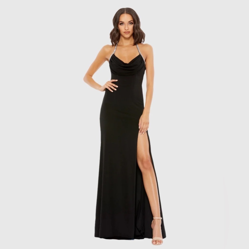 NWT Mac Duggal Black Evening Gown